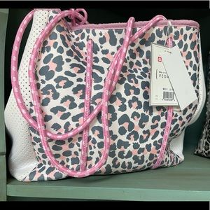 Pink Cheetah Neoprene Bag